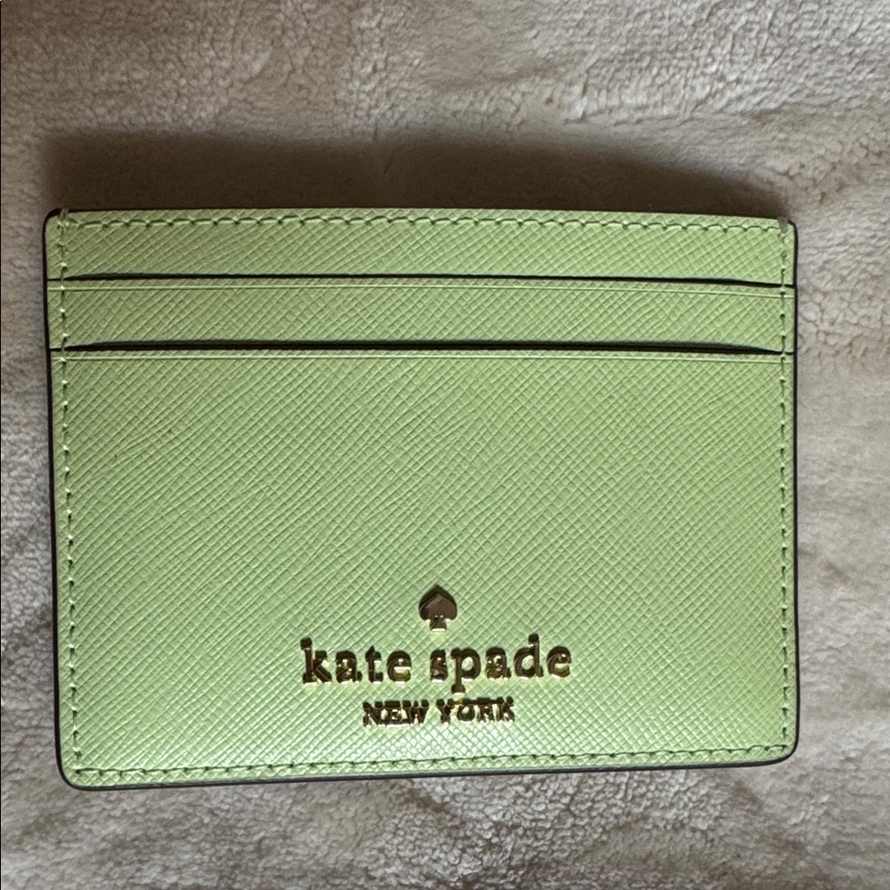 Kate Spade Lime Green Card Holder
